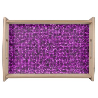 Purple Sequins Serving Platters