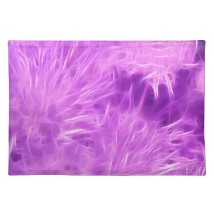 Purple Shades Flowers Transformed Cloth Placemat