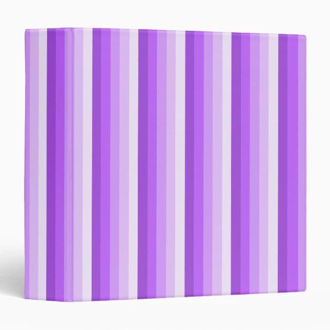 Purple shadow stripes 3 ring binder (Front/Spine)