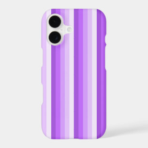 Purple shadow stripes iPhone 17 case