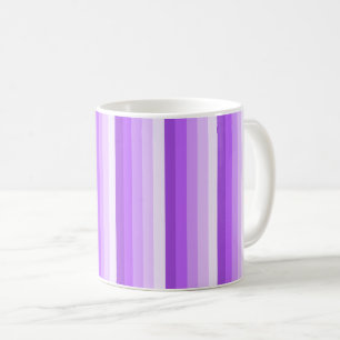 Purple shadow stripes coffee mug