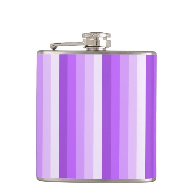 Purple shadow stripes flask (Front)