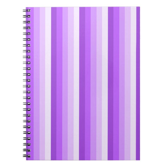 Purple shadow stripes notebook (Front)