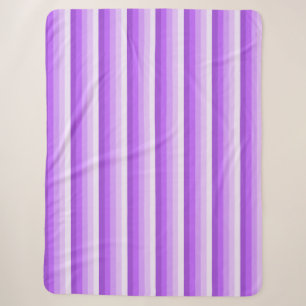 Purple shadow stripes sherpa blanket