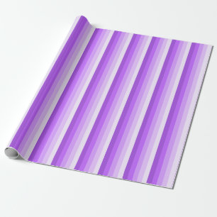 Purple shadow stripes wrapping paper