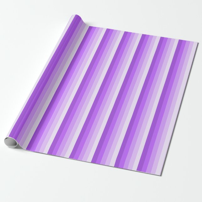 Purple shadow stripes wrapping paper (Unrolled)