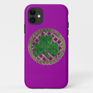 Purple Shamrock And Celtic Knots iPhone 5G Case