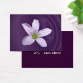 Purple Shamrock ~ ATC (Desk)