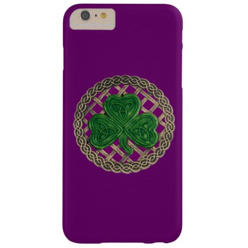 Purple Shamrock On Celtic Knots iPhone 6 Case