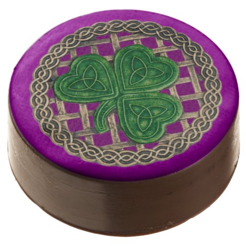 Purple Shamrock On Celtic Knots Oreo Cookies