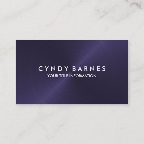 Purple Sheen Business Card