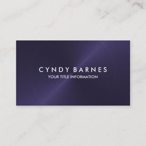 Customizable Purple Sheen Business Card