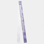 Purple shimmer DIY wording bridal shower party Sash (Front)