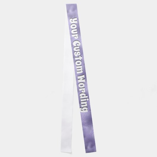 Purple shimmer DIY wording bridal shower party Sash (Front)