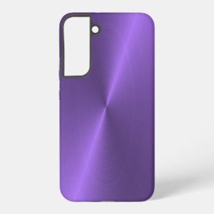Purple shiny faux metal samsung galaxy case