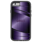 Purple Shiny Metallic Brushed Aluminum Look