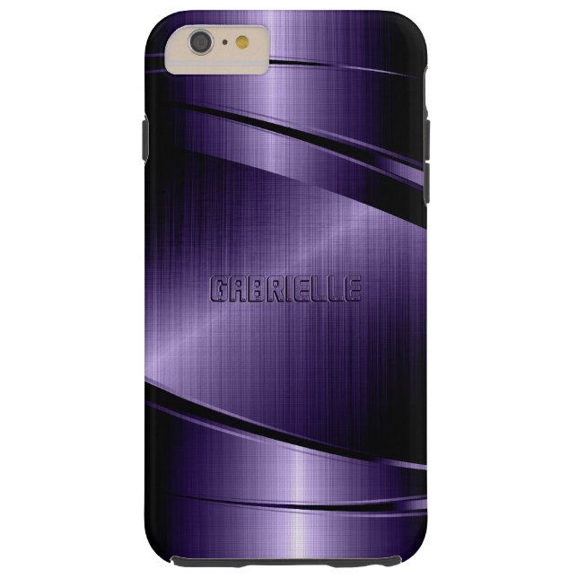 Purple Shiny Metallic Design Case-Mate iPhone Case (Back)