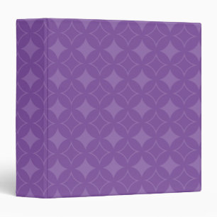 Purple shippo pattern 3 ring binder