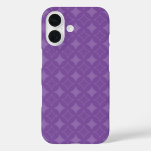 Purple shippo pattern iPhone 16 case