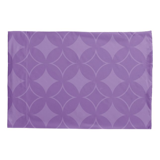 Purple shippo pattern pillow case (Back)