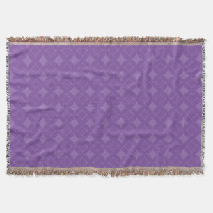 Purple shippo pattern throw blanket