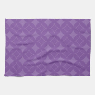 Purple shippo pattern towel