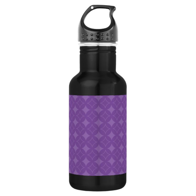 Purple shippo pattern water bottle (Front)