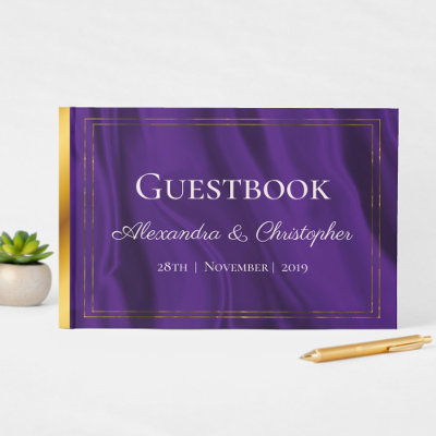 Purple Silk and Gold Wedding