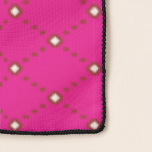 Purple Silk Polka Dot Scarf Printed Poncho