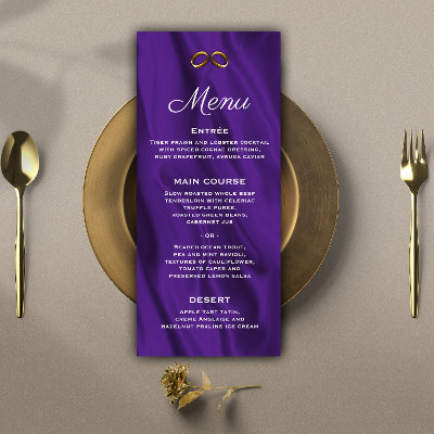 Purple Silk Wedding