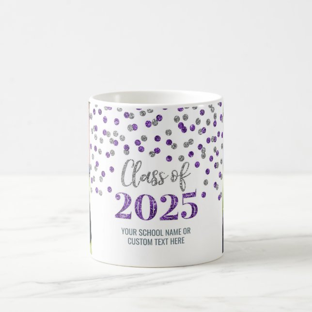 Purple Silver Class of 2025 Coffee Mug (Center)