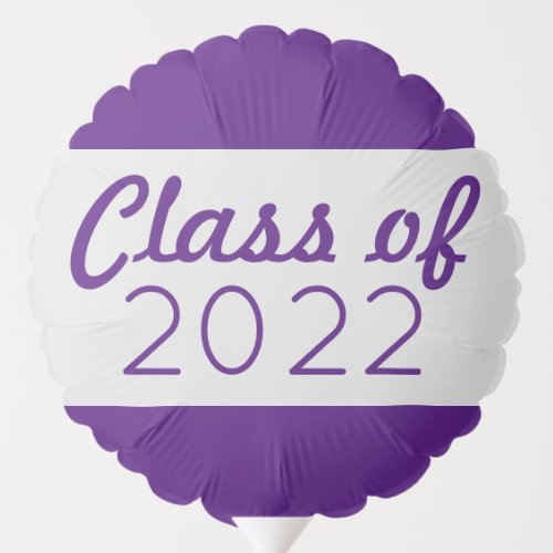 Purple  Silver Class Year You Did It Graduation Balloon