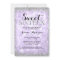 Purple Silver Faux Glitter Lights Sweet 16
