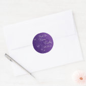 Purple, Silver Floral with Butterflies Sticker 2 (Envelope)