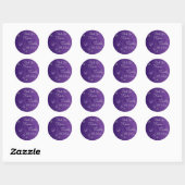 Purple, Silver Floral with Butterflies Sticker 2 (Sheet)