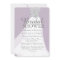 Purple Silver Glitter White Dress Bridal Shower