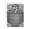 Purple Silver Gray Floral Rustic Couples Shower