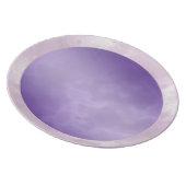 Purple Silver Marbled Melamine Plate (Right Side)