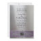 Purple Silver Metallic Eiffel Tower Wedding Invite