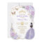 Purple Silver Quinceañera Butterfly Princess Party