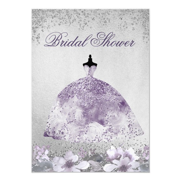 purple bridal shower dress