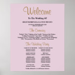Purple Simple Wedding Ceremony Program Sign<br><div class="desc">This “Purple Simple Wedding Ceremony Program Sign” brings grace and style to your wedding ceremony. This program sign is designed to help your guests follow along with the proceedings. Order today!</div>