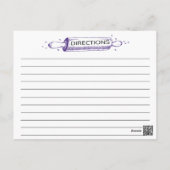 Purple Sketched Kitchen Tools Recipe Cards (Back)
