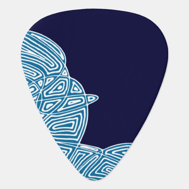 Purple Skies Guitar Pick (Front)
