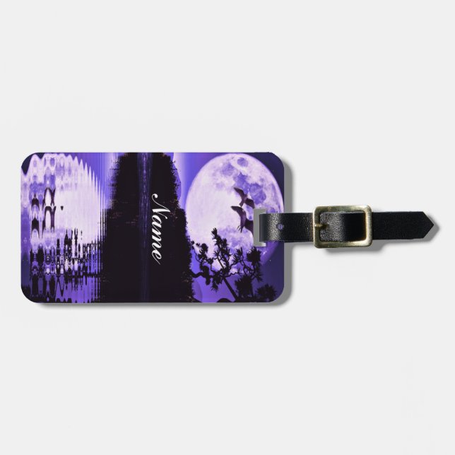 Purple Skies_ Luggage Tag (Front Horizontal)