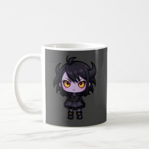 Purple Skin Dark Cute Monster Girl Coffee Mug