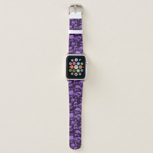 Purple Skull Apple Watch Band (Front)