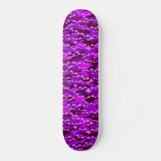 Purple Skull Camo Skateboard