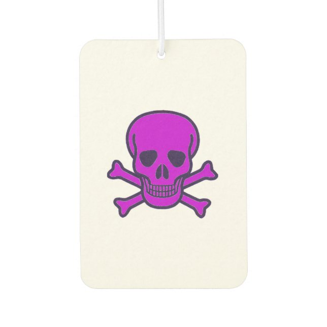 Purple Skull car air freshener (Front)