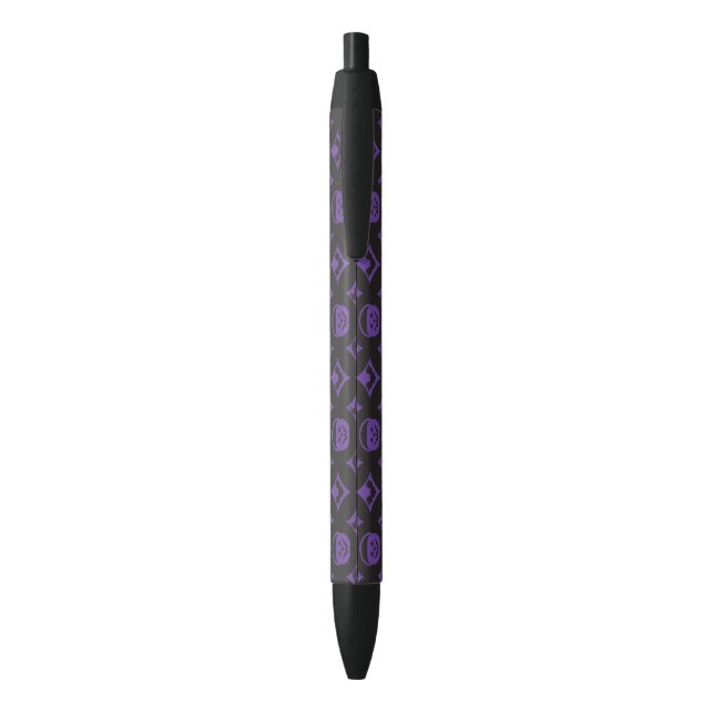 Purple Skull Fashion Pattern Pen (Back (Vertical))
